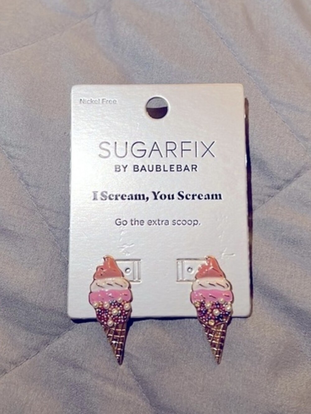 SUGARFIX By BAUBLEBAR Ice Cream Cone Earrings